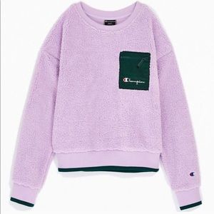 Champion UO Exclusive Sherpa Crewneck Sweatshirt